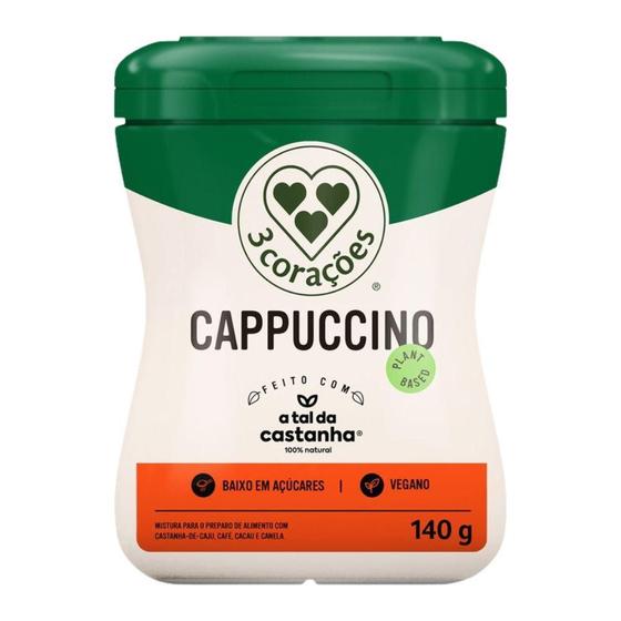 Imagem de Cappuccino Vegano Em Pó 3Corações 140G