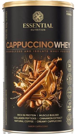 Imagem de Cappuccino Whey Protein Iso Hidrolisado 420g Essential Nutrition