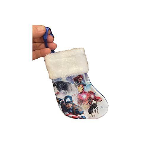 Imagem de Cappy's Cool Christmas Mini Christmas Stocking - Gift Card Holder, Ornamento, ou Treat Bag (The Avengers), Extra Small