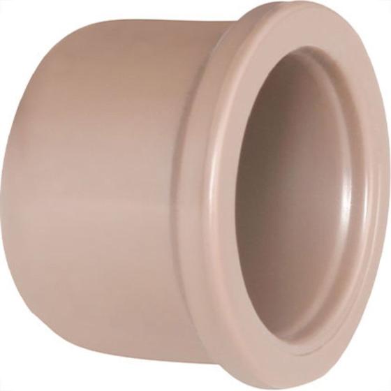 Caps Plastilit PVC Liso Liso 2 Marrom - Kit C/10 Unidades Imagem de Caps Plastilit PVC Liso Liso 2 Marrom - Kit C/10 Unidades
