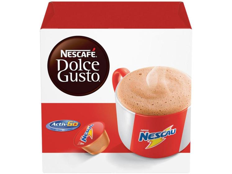 Cápsula Achocolatado Nescafé Nescau - Dolce Gusto 16 Unidades Menor preço em Cápsula Achocolatado Nescafé Nescau - Dolce Gusto 16 Unidades