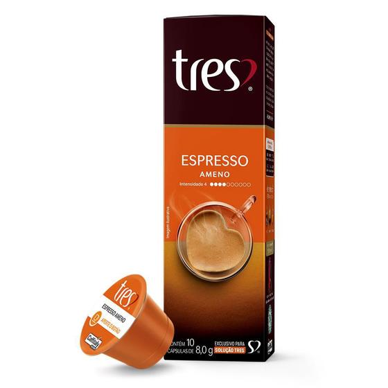 Imagem de Cápsula De Café Espresso, Ameno, 10 Unidades, Tres