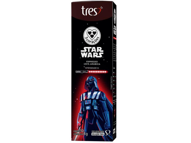 Imagem de Cápsula de Café Espresso Dark Side Tres Expresso 100% Arábica Star Wars Darth Vader 10 Cápsulas