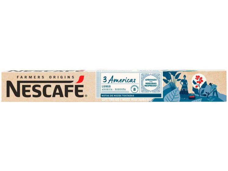 Imagem de Cápsula de Café Espresso Nescafé Arábica Americas - Farmers Origins 10 Cápsulas