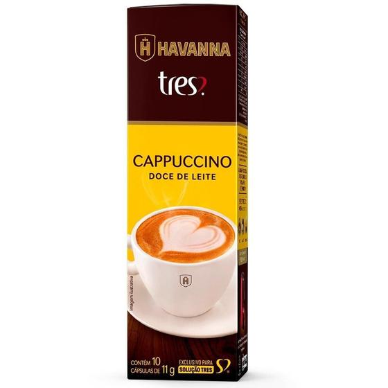 Imagem de Cápsula de Cappucino Expresso Tres Doce de Leite Havanna - Embalagem com 10 Unidades