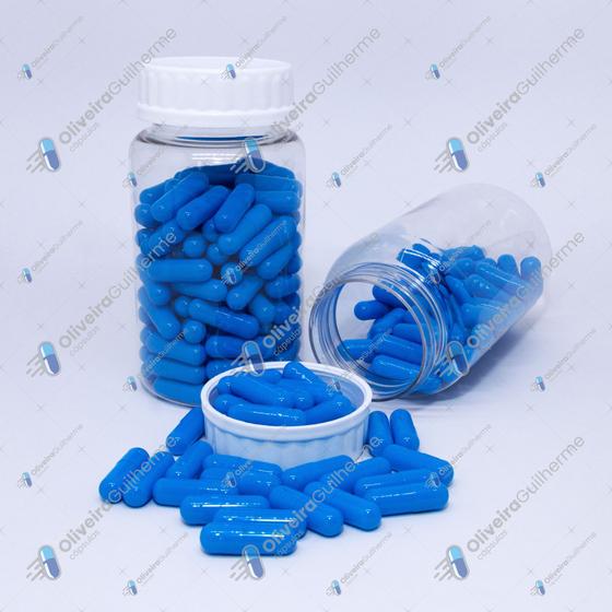 Imagem de Cápsula de Gelatina Vazia Azul Médio Nº0 - 1000+200