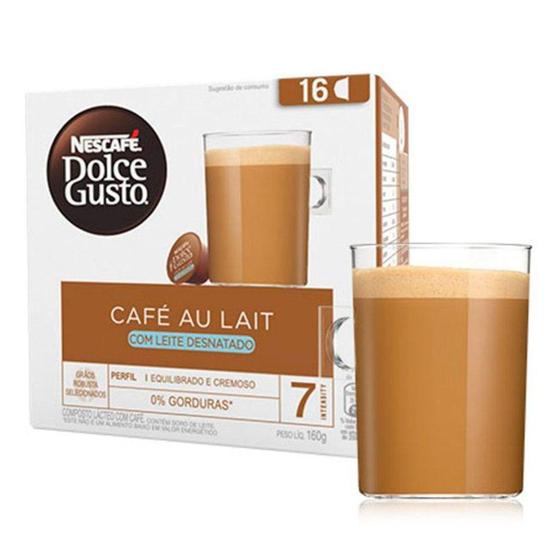 Imagem de Cápsula Nescafé Dolce Gusto Au Lait Desnatado 16 Cápsulas - Nestlé