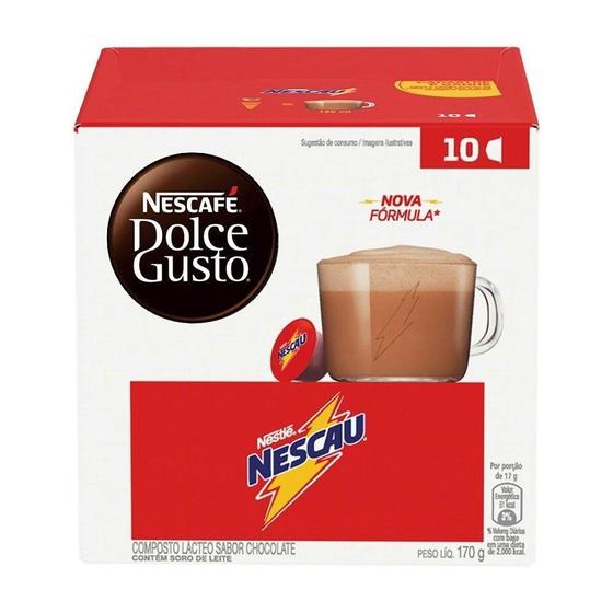 Cápsula Nescafé Dolce Gusto Nescau 10 Cápsulas Menor preço em Cápsula Nescafé Dolce Gusto Nescau 10 Cápsulas