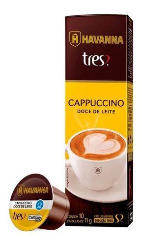 Imagem de Cápsula Três Corações Cappuccino Doce De Leite Havanna 10 Un