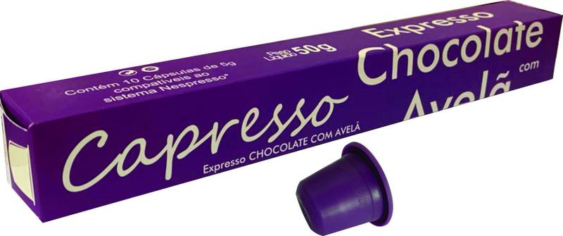 Imagem de Cápsulas Café Chocolate Com Avelã Nespresso Capresso