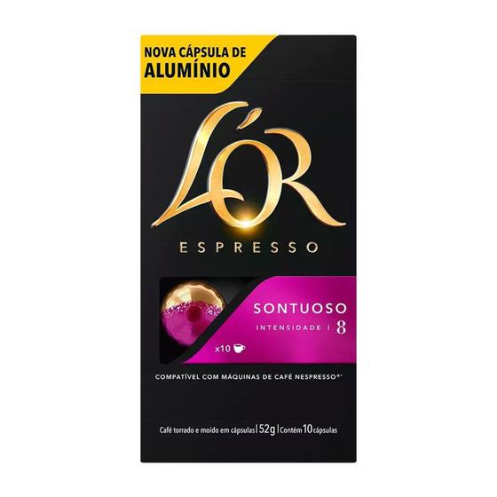 Imagem de Cápsulas de Café L'or Sontuoso - Compatíveis com Nespresso - 10 un.