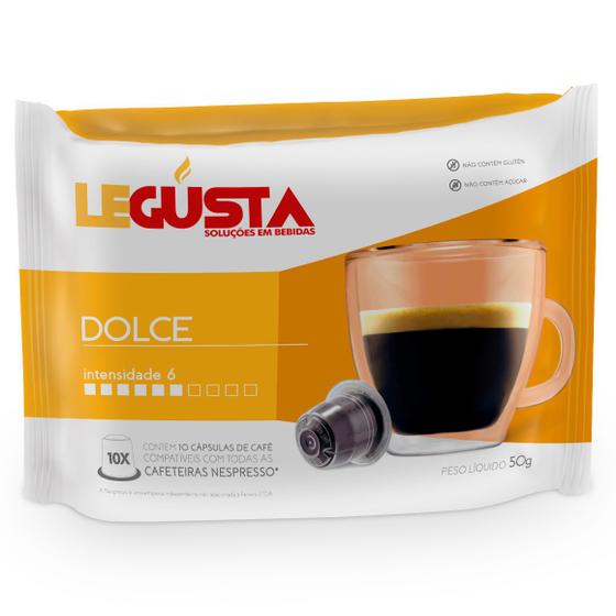 Imagem de Cápsulas de Café Legusta Dolce - Compatíveis com Nespresso - 10 un.
