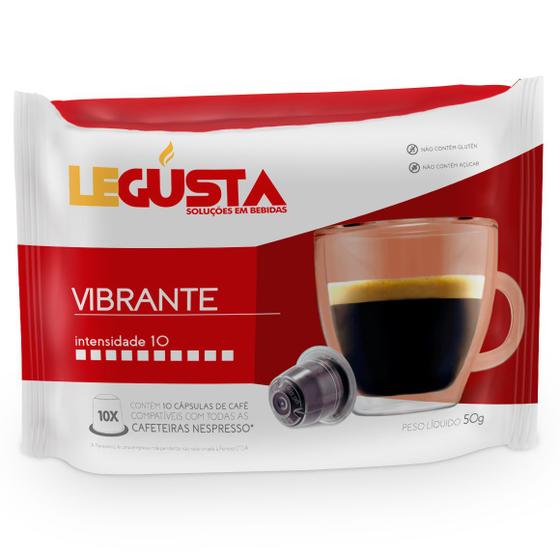 Imagem de Cápsulas de Café Legusta Vibrante - Compatíveis com Nespresso - 10 un.