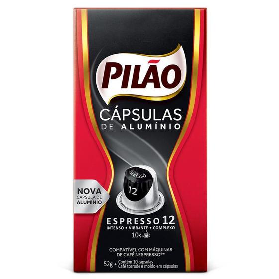 Imagem de Cápsulas de Café Pilão Espresso 12 - Compatíveis com Nespresso - 10 un.