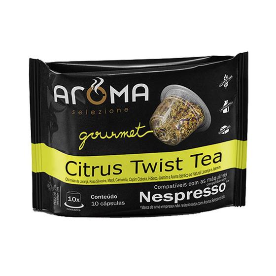 Imagem de Cápsulas de Chá Citrus Twist Aroma - Compatíveis com Nespresso - 10 un.