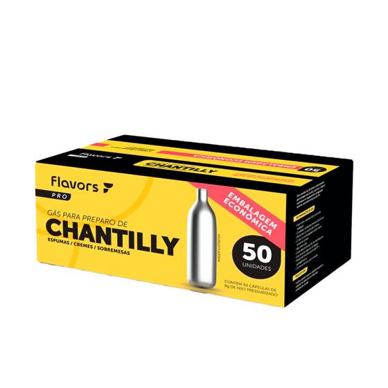 Imagem de Cápsulas de Gás para Chantilly Flavors Pro para Sifão 50un