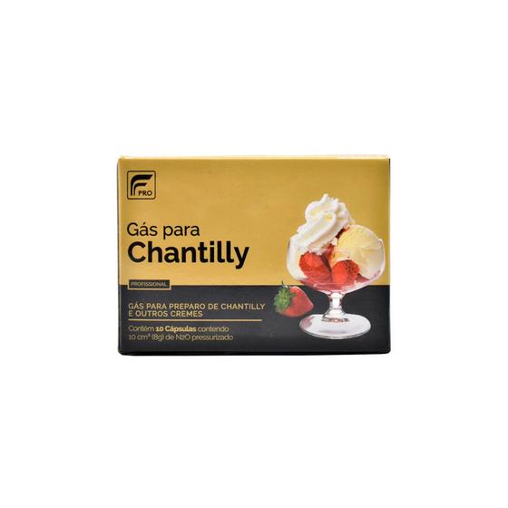 Imagem de Cápsulas de Gás para Chantilly FPRO N2O com 10 unidades