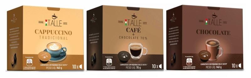 Imagem de Capsulas Dolce Gusto Café Italle Chocolate 70% Cappuccino Chocolate 30 Cápsulas