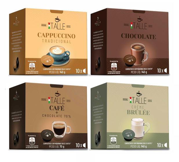 Imagem de Capsulas Dolce Gusto Chocolate Cappuccino Café Italle 4o Und