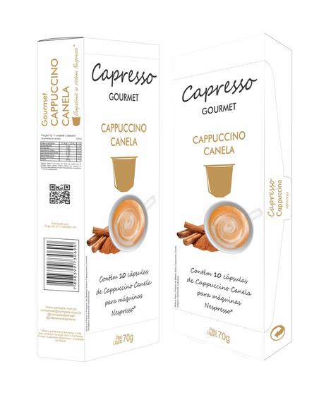 Imagem de Cápsulas Nespresso Sabor Cappuccino Capresso 10 Unidades