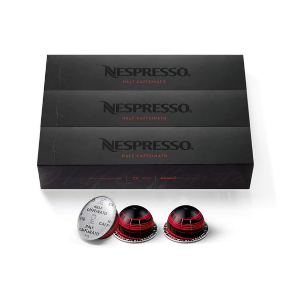 Imagem de Cápsulas Nespresso VertuoLine, Meio Caffeinato, Café Assado Suave, 10 Contagem (Pack de 3), Cervejas 7.8oz