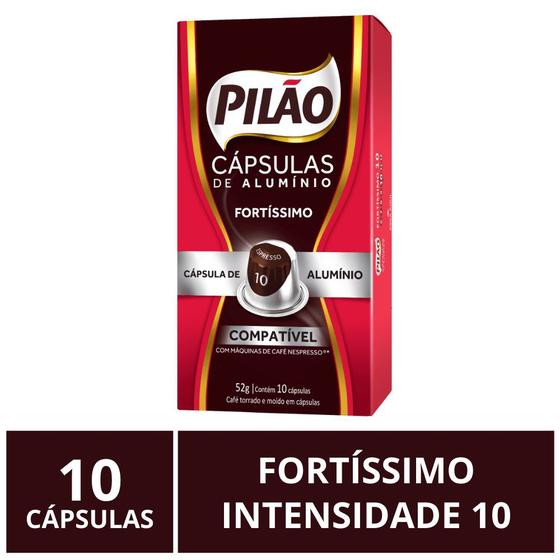 Imagem de Cápsulas para Nespresso, Café Pilão, Fortissimo