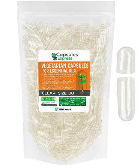 Imagem de Cápsulas veganas vazias XPRS Nutra tamanho 00 - 1000 unidades