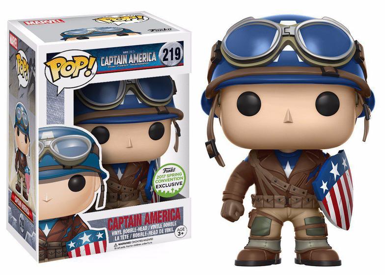Captain America - Funko Pop - Marvel - The First Avenger - 219 - 2017  Spring Convention Exclusive