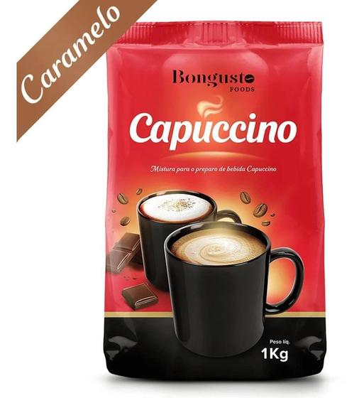 Imagem de Capuccino Solúvel Caramelo Bongusto Vending Pacote 1kg