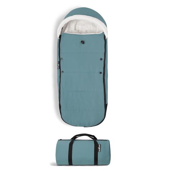 Imagem de Capuz de Lã Sherpa para Bebê Zen YOYO - Forro Footmuff Aqua