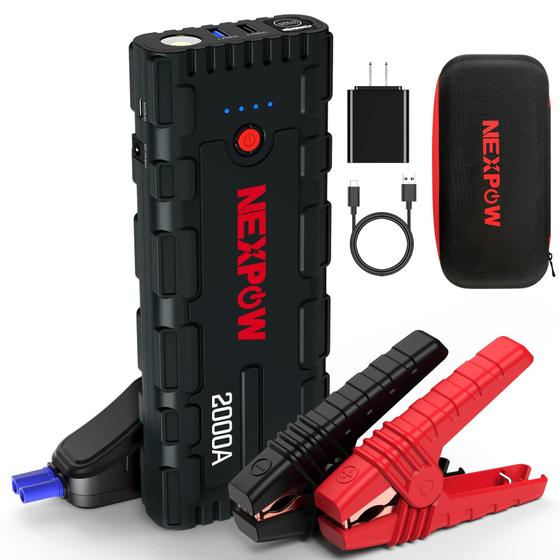 Imagem de Car Jump Starter NEXPOW 2000A Peak 12V Lithium 20x Start