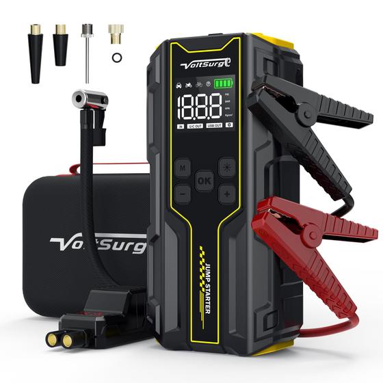 Imagem de Car Jump Starter VoltSurge 6000A - 12V com Compressor de Ar