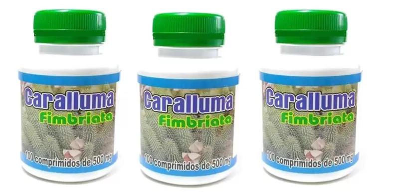 Imagem de Carallluma Fimbriata 3 FRASCOS C/100 comp - natuforme