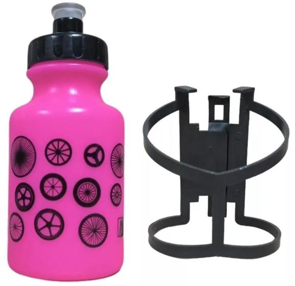 Imagem de Caramanhola Infantil Plast. C/suporte 300ml Rosa