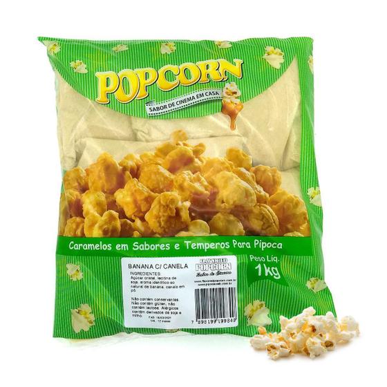 Imagem de Caramelos Para Pipoca Doce - Sabor Banana Com Canela - 1Kg