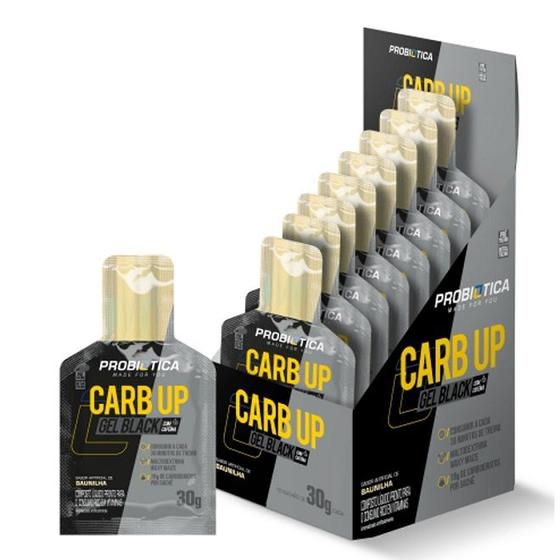 Imagem de Carb Up Black Gel (300g) Caixa 10 unidades - Sabor: Baunilha