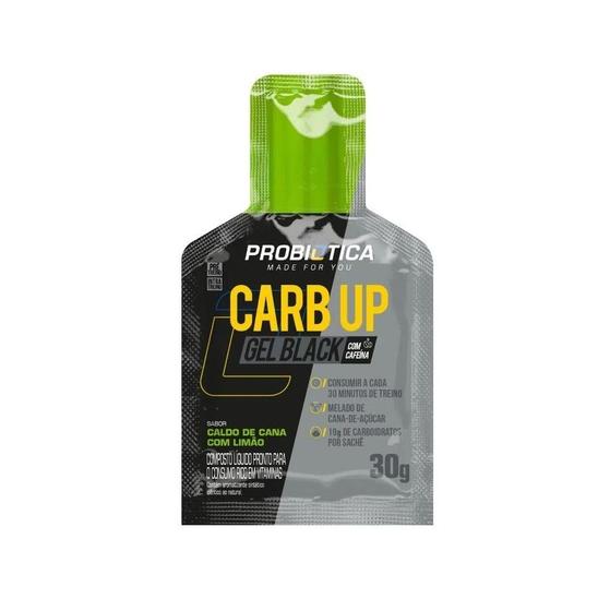 Imagem de Carb Up Black Gel (30g) - Sabor: Caldo de Cana c/ Limão