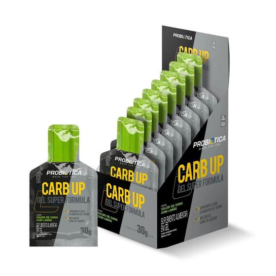 Imagem de Carb-up Gel Super Fórmula C/10 Sachês Caldo de Cana com Limao Probiotica