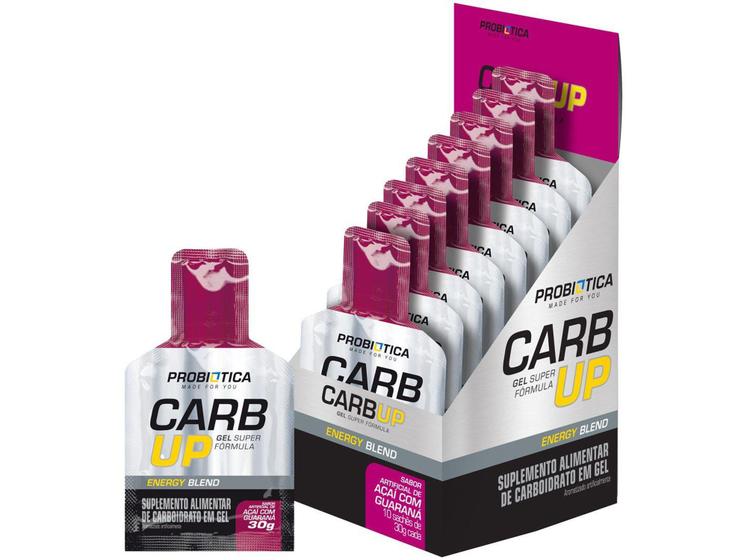 Imagem de Carboidrato Probiótica Carb Up Super Fórmula - em Gel 10 Sachês 30g Açaí com Guaraná