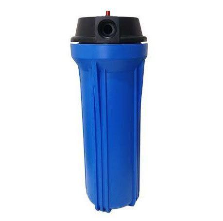 Imagem de Carcaça Azul de 10" De Altura - Conexão 3/4" Com Alívio Tampa Plana