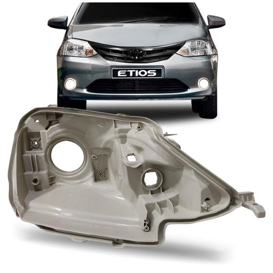 Imagem de Carcaça Farol Toyota Etios 2013 á 2017 Cinza