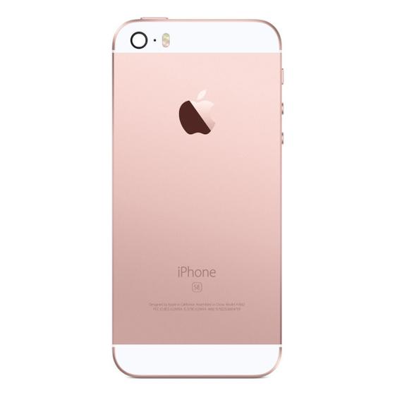 Imagem de Carcaça Tampa traseira compatível com iPhone SE rosa dourado
