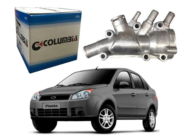Imagem de Carcaça termostatica aluminio columbia ford fiesta sedan 1.0 1.6 2007 a 2010