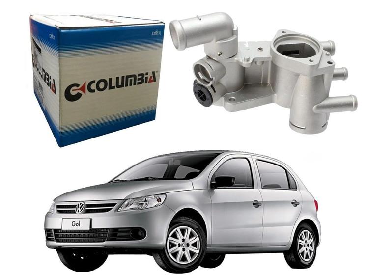 Imagem de Carcaça termostatica aluminio columbia volkswagen gol g5 1.0 8v 1.6 8v 2008 a 2013