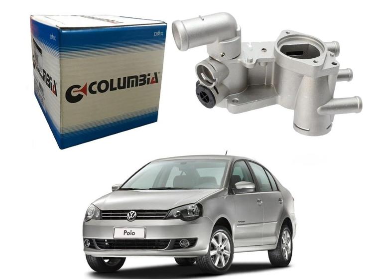 Imagem de Carcaça termostatica aluminio columbia volkswagen polo sedan 1.6 8v 2008 a 2014