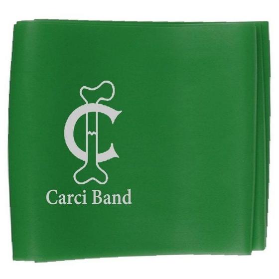 Imagem de Carci Band Verde 15cm x 1,5m Faixa Elástica Resistência Leve - Carci