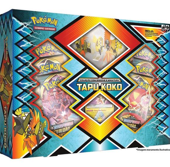 Card Game Pokémon Tcg Box Sol E Lua Tapu Koko Lacrada Copag Menor preço em Card Game Pokémon Tcg Box Sol E Lua Tapu Koko Lacrada Copag