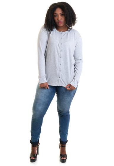 Imagem de Cardigan Feminino Básico  Plus Size 17601