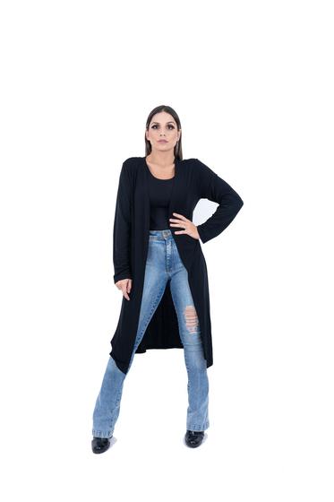 Cardigan Feminino Plus Size Casaco Longo Kimono Sobretudo Menor preço em Cardigan Feminino Plus Size Casaco Longo Kimono Sobretudo
