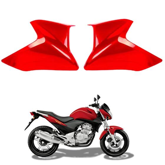 Imagem de Carenagem Aba Aleta Guia Ar Tanque Honda Cb300r Vermelho Maceio 2009 2010 2011 2012 2014 2015